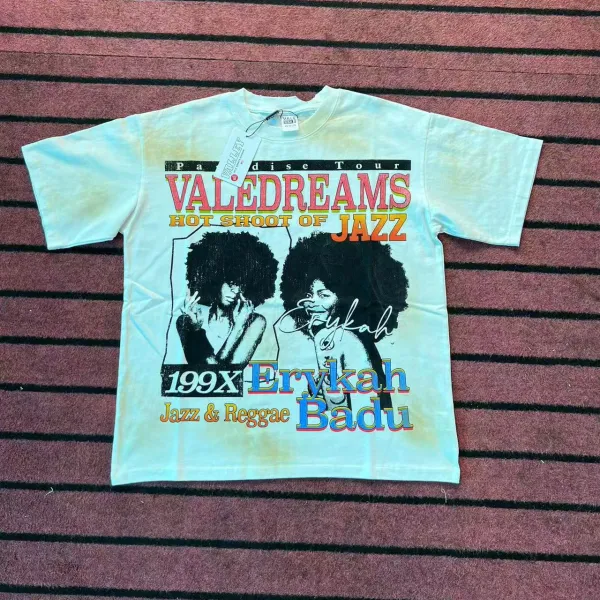 Design Valley USA x Erykah Badu 'Valedreams' Tie-Dye Graphic T-Shirt T-Shirts - 1