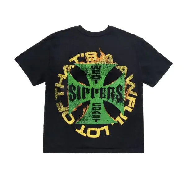 Design West Coast Sippers Lot Of The New T-Shirt Black T-Shirts - 1