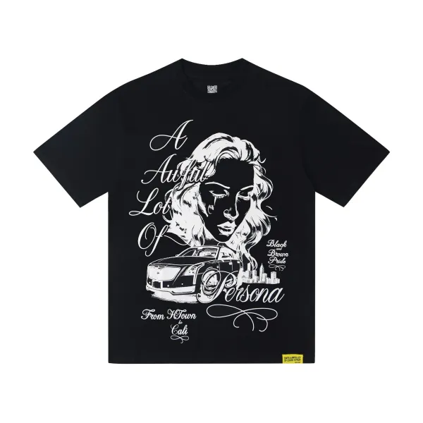 Design A Awful Lot of Persona Black T-Shirt - 1