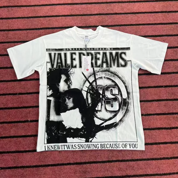 Design Vale Dreams I Knew It Was Snowing Because Of You Graphic T-Shirt T-Shirts - 1