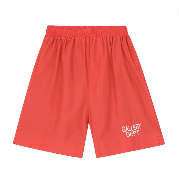 Gallery Dept. Logo-Embroidered Shorts Coral - 1