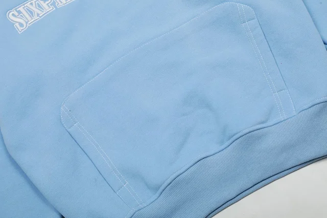 SIXPM Embroidered pullover hoodie product detail image 7
