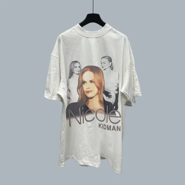 Design Nicole Kidman Graphic Print Oversized T-Shirt Tops.t Shirts - 1