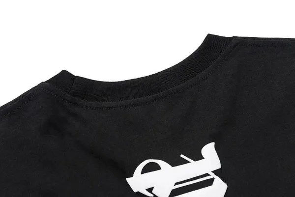 Palm Angels Gothic Script Logo T-Shirt Sage Green - 4