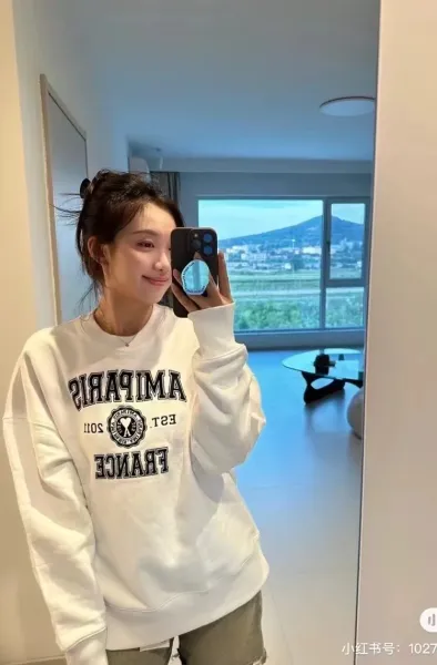 Ami Paris College Sweatshirt Gray Hoodie - 9
