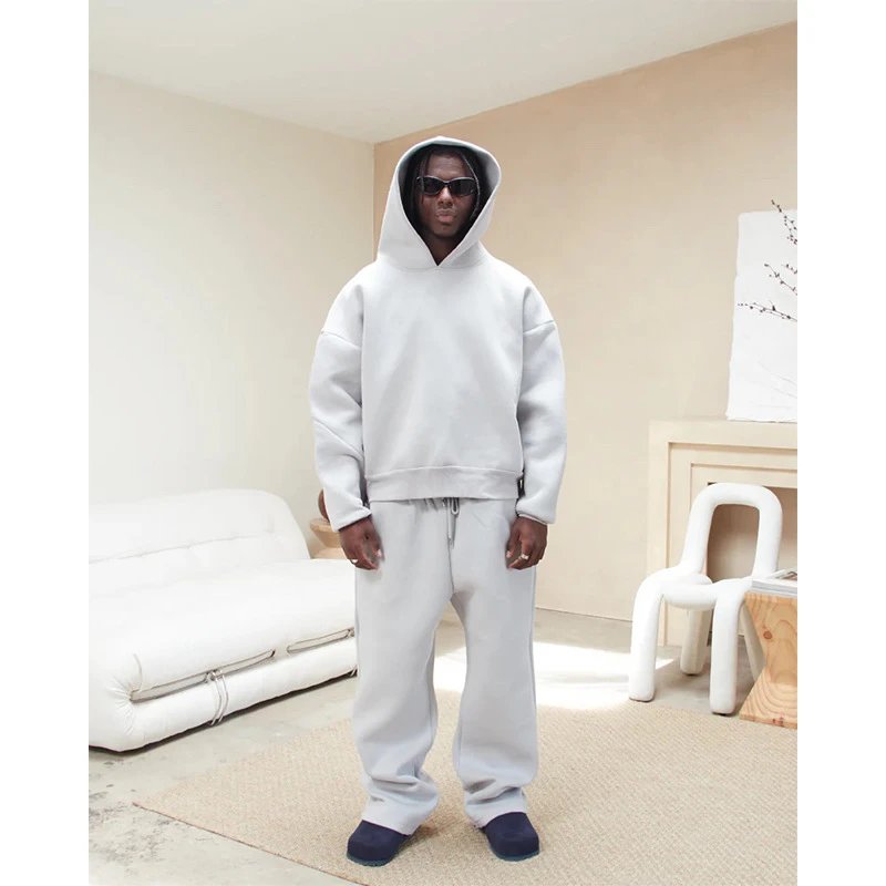 Saint Alexander Tracksuit - Popular Air Layer Plush Hooded Sweatshirt and Pants Set for Men