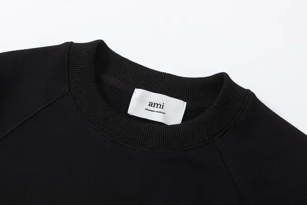 Ami Paris College Sweatshirt Gray Hoodie - 41