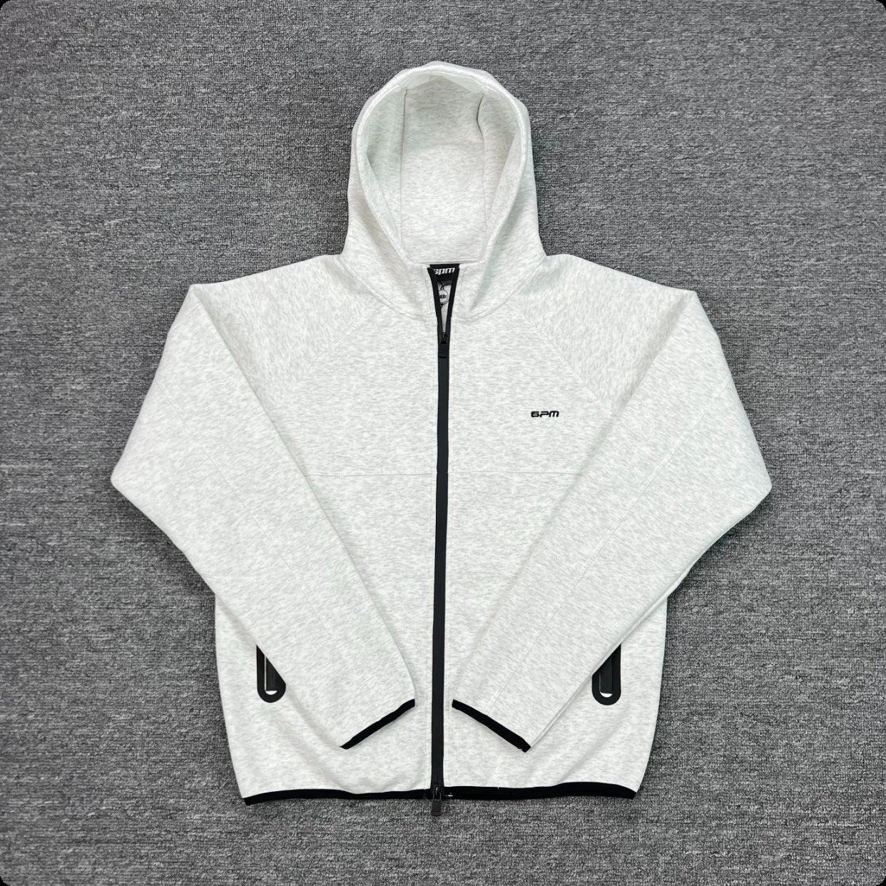 Embroidered Letter Hooded Sweatshirt Tracksuit photo 6