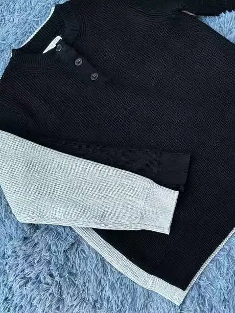 Vintage Button Knit Sweater photo 3