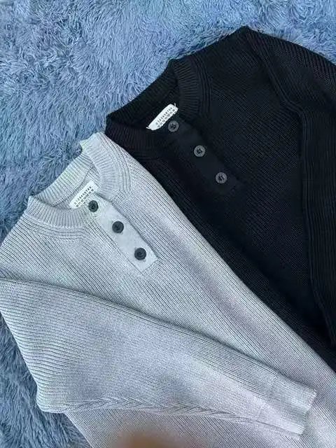 Vintage Button Knit Sweater photo 6