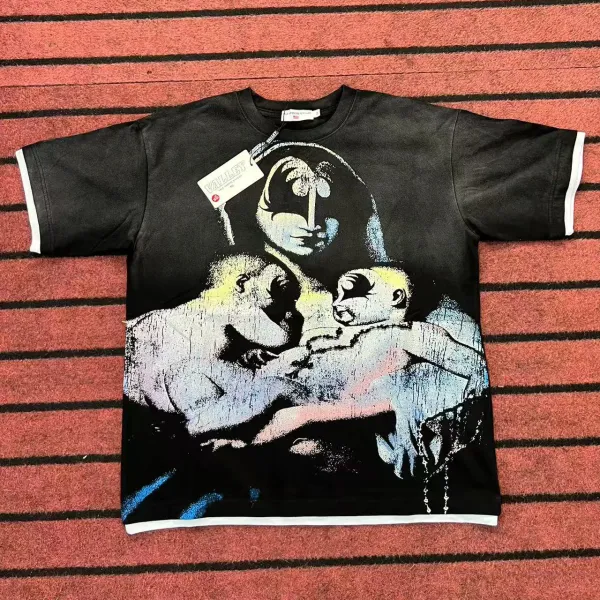 Design Valley T-Shirt Black Graphic Print T-Shirt T-Shirts - 1
