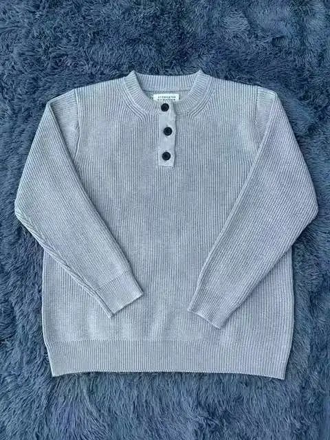Vintage Button Knit Sweater photo 2