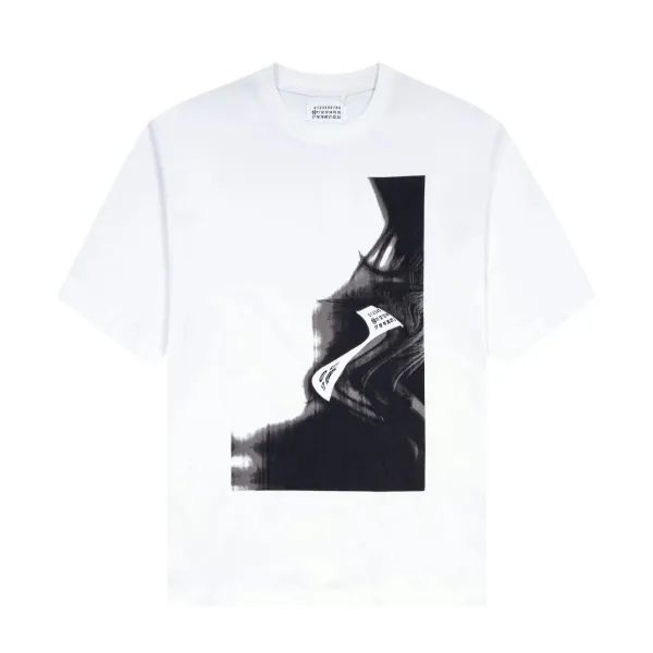 Maison Margiela Artisanal Print White T-Shirt - 1