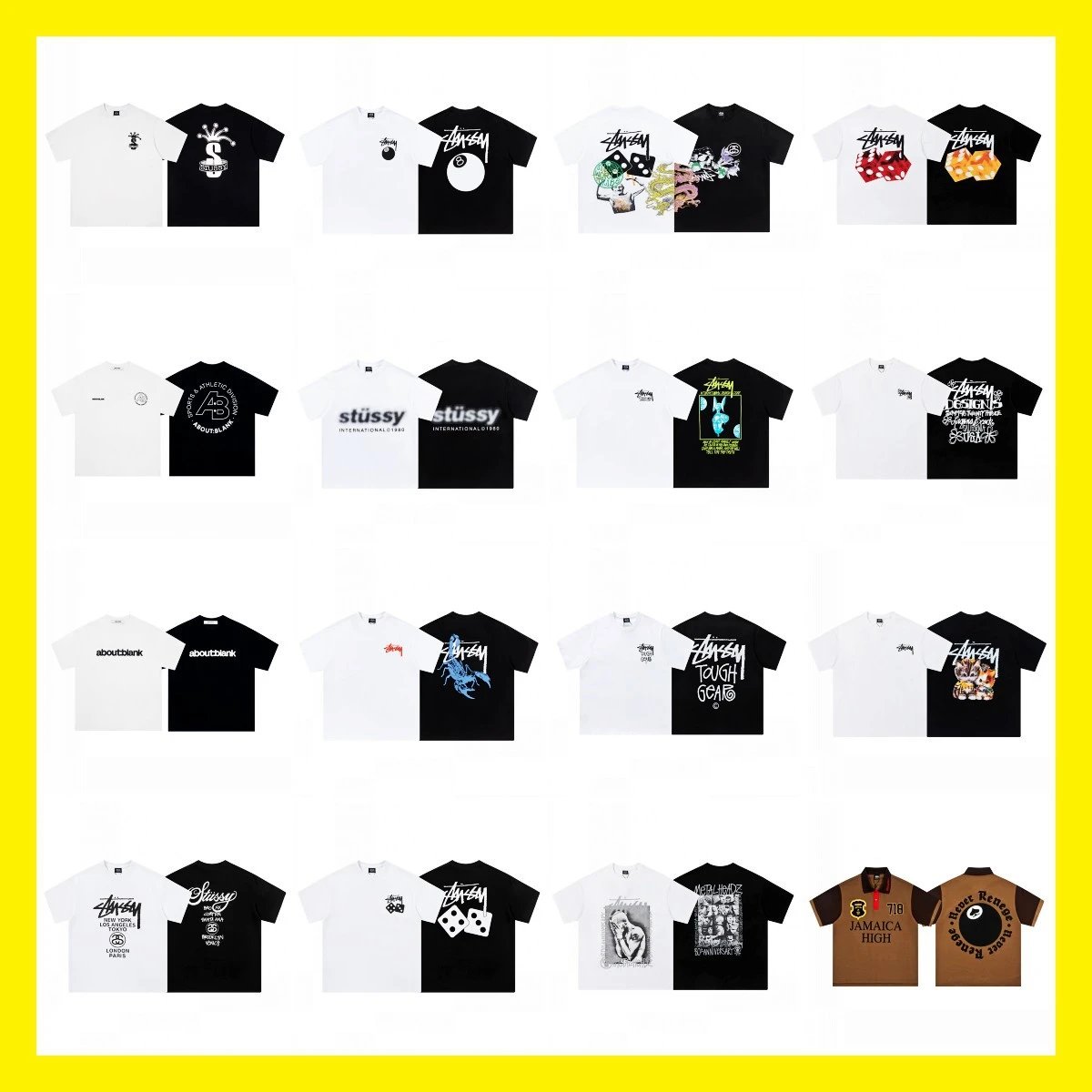 Classic Street Sports Letter Printed Short Sleeve T-Shirt
