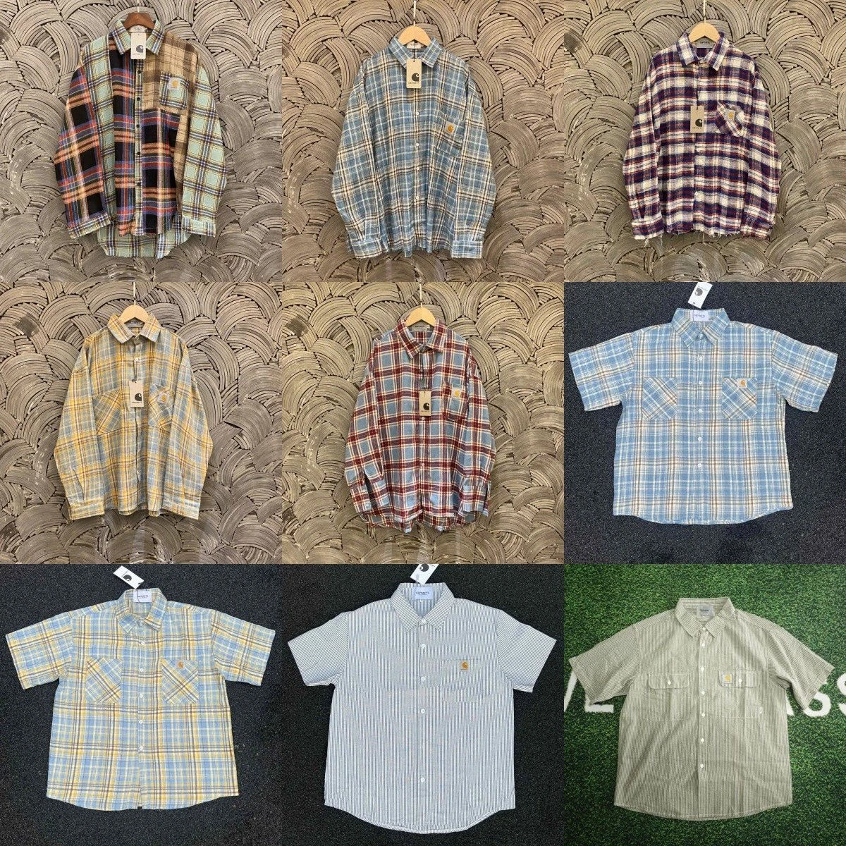 Heavyweight Plaid Raw Hem Shirt