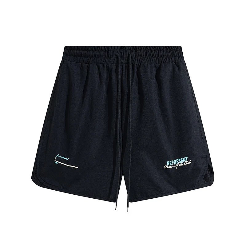 Blue Letter Logo Printed Short Sleeve Shirt and Shorts photo 7