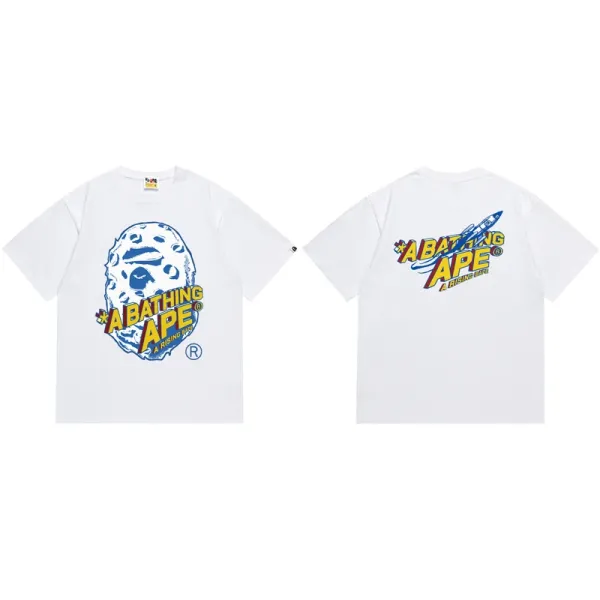 A Bathing Ape Moon T White T-Shirts - 1