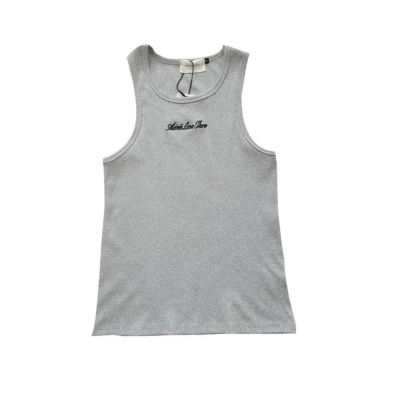 Heavy Embroidered Ribbed Tank Top photo 4