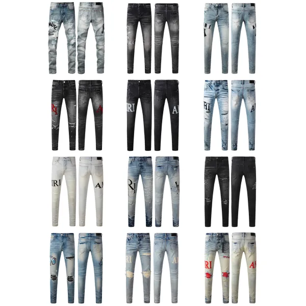 Amiri Classic Distressed Logo Jeans Multicolor - 1