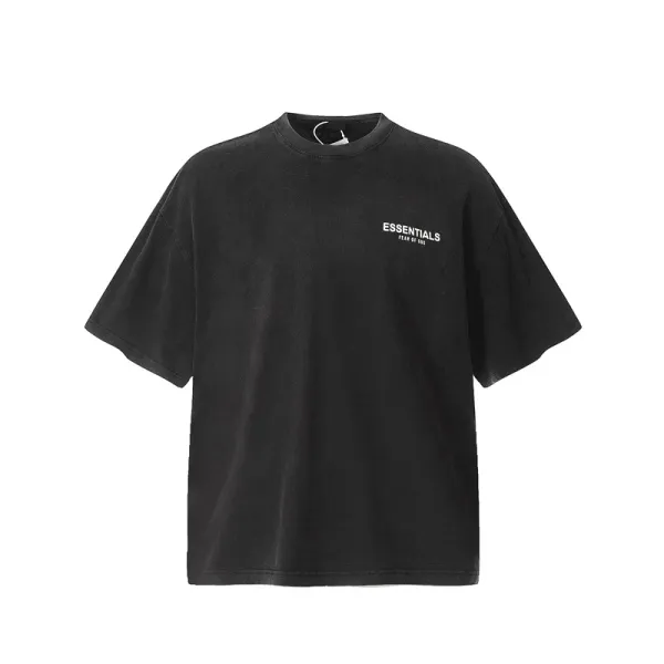 Design Angel Statues Print Oversized T-Shirt Black - 41
