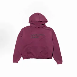 thumbnail for The melancholic rich second generation washes water and makes old letter print hooded sweatshirts