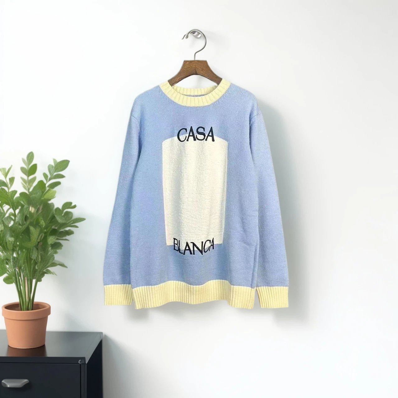 Design Knit Polo Sweater Black - 10
