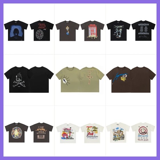 Puff Print Crew Neck Short Sleeve T-Shirt Western Style