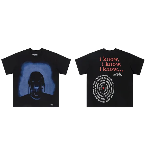 Cactus Jack 'I Know' Graphic T-Shirt Black - 1
