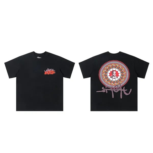 Stussy x Unknown Artist Graphic Tee Black T-Shirt - 1