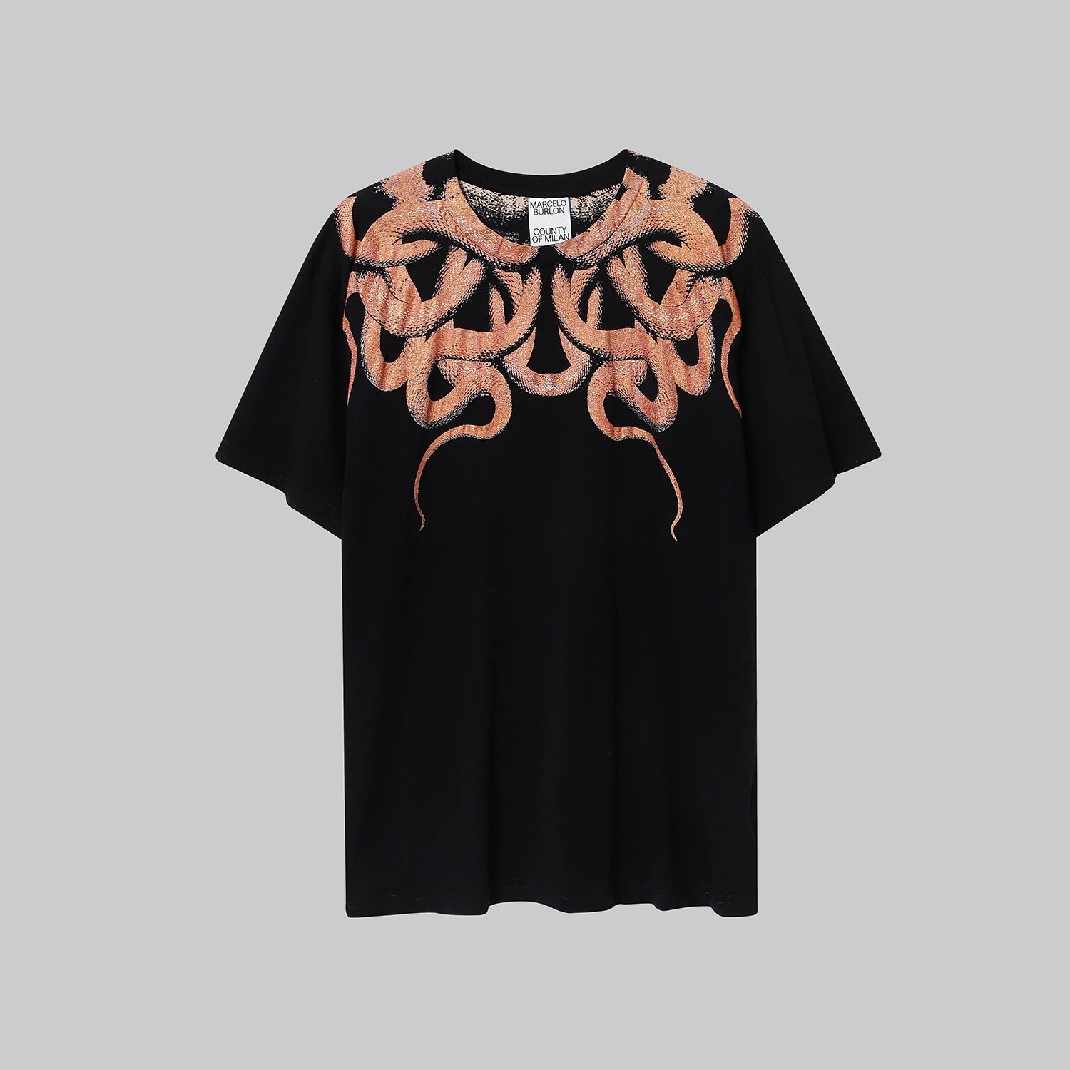 Marcelo Burlon County Of Milan Wings Print Black T-Shirt - 43