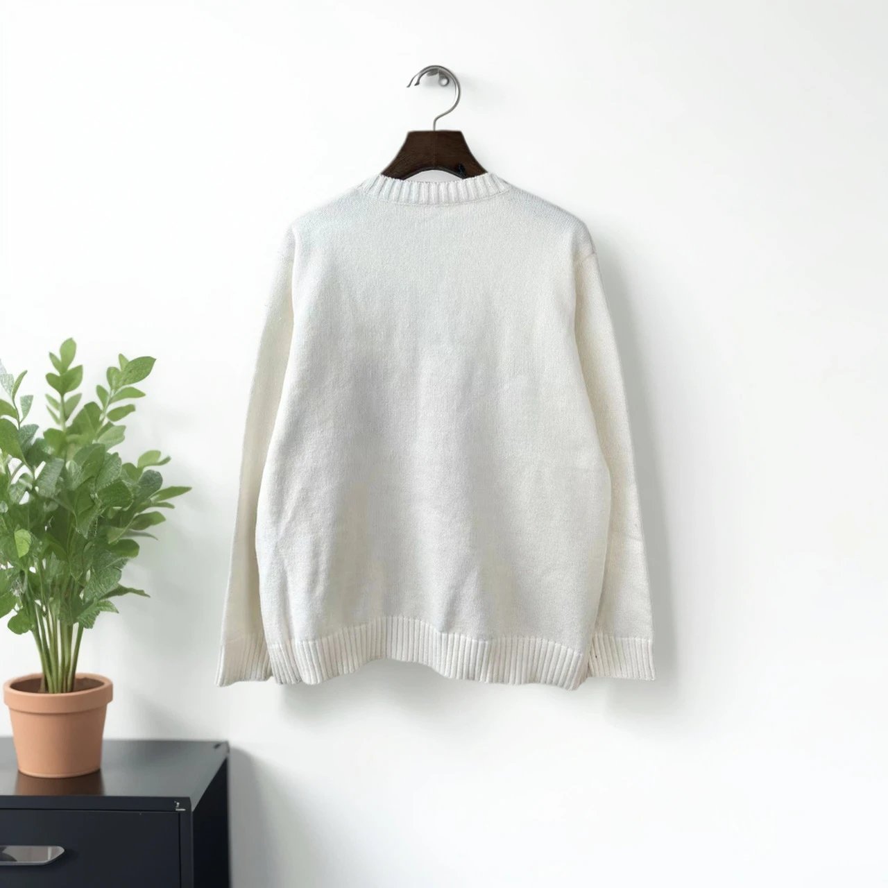 Design Knit Polo Sweater Black - 7