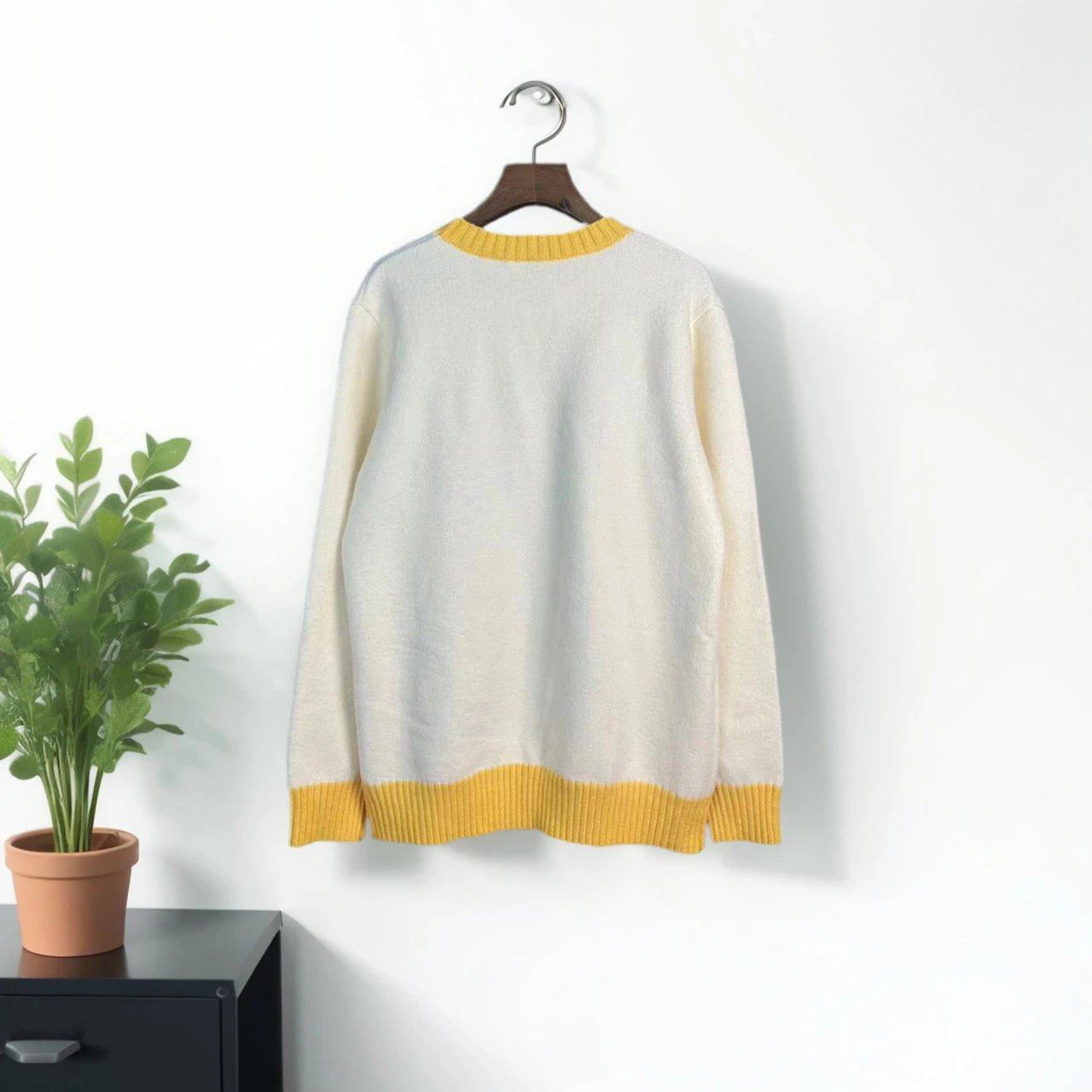 Design Knit Polo Sweater Black - 15