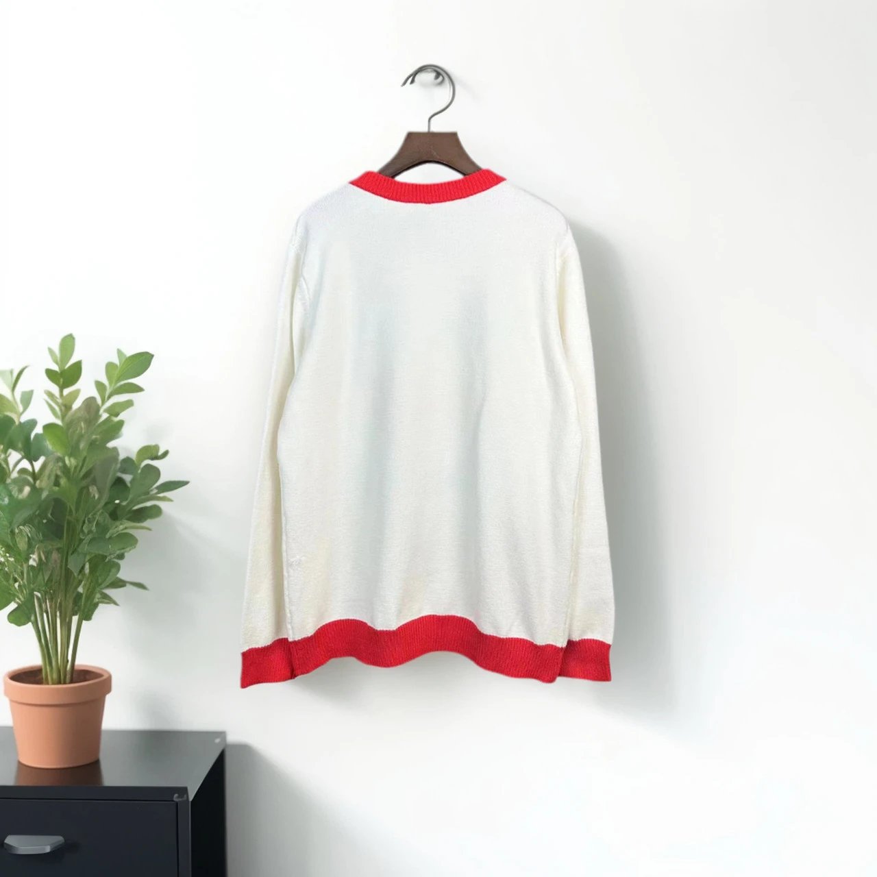 Design Knit Polo Sweater Black - 31