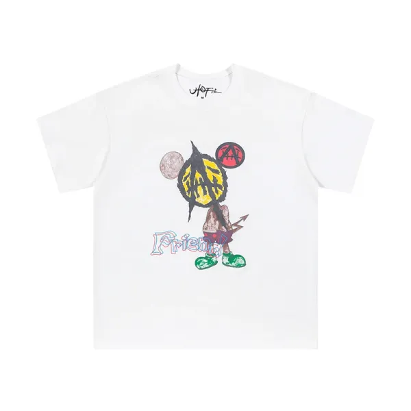 Fear of God Essentials Friend Graphic Print White T-Shirt - 1