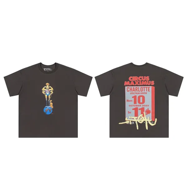 Stussy Circus Maximus Tour Tee Charcoal T-Shirt - 1