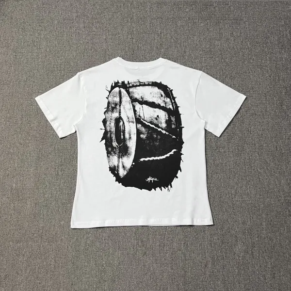 Hellstar Studios Graphic Print Oversized T-Shirt White - 12
