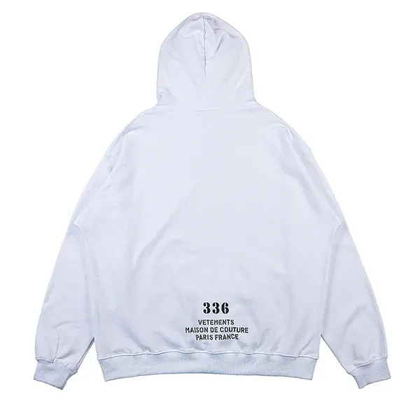 Vetements Haute Couture White Hoodie - 91