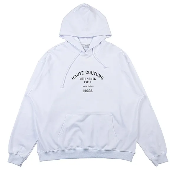 Vetements Haute Couture White Hoodie - 90