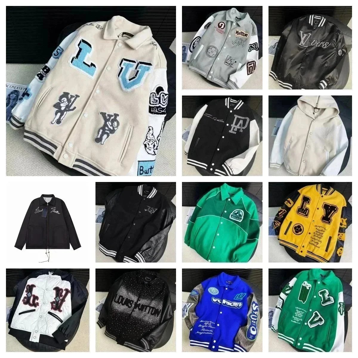 Louis Vuitton Colorful Letterman Jackets