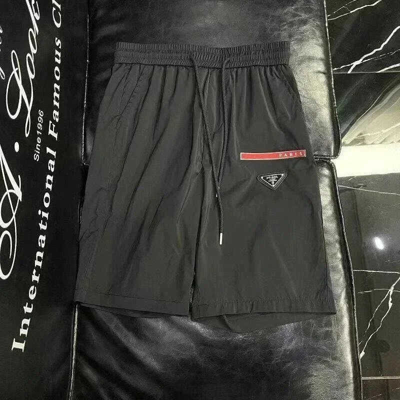 Prada Shirts Short-Sleeve Polo Shirt with Triangle Logo Patch — 37