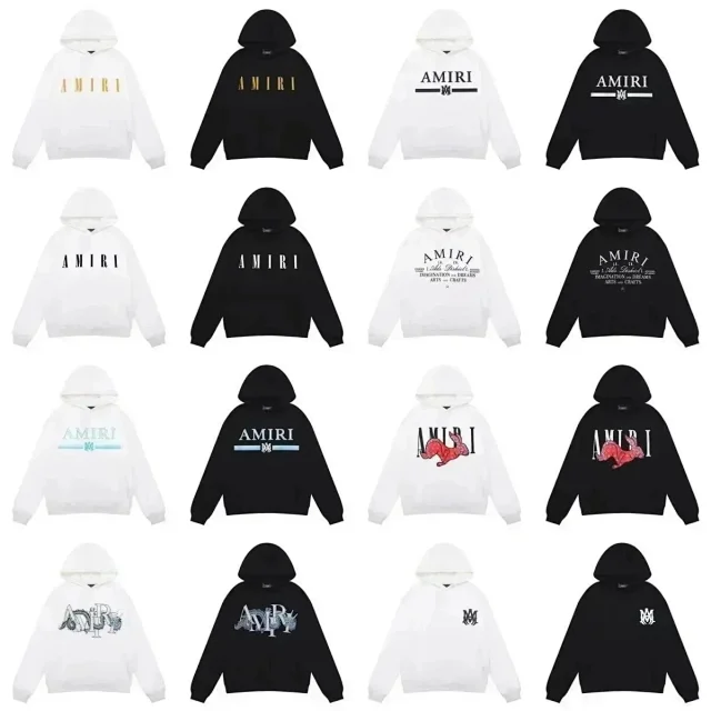 AMIRI Hoodies & Sweatshirts Logo Print Pullover Hoodie product detail image 2