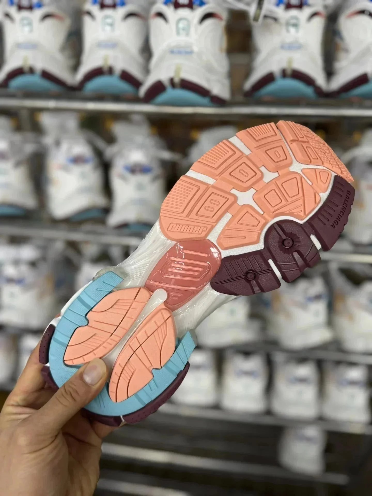 Balenciaga x Asics Runner White Orange Sneakers - 2