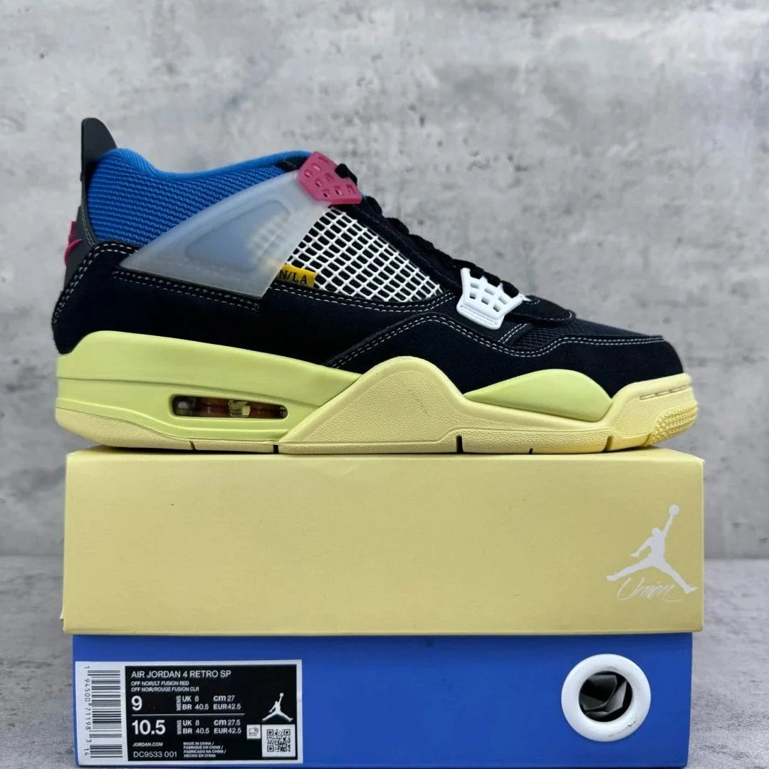 Air Jordan 4 Union Black Blue DC9533-001