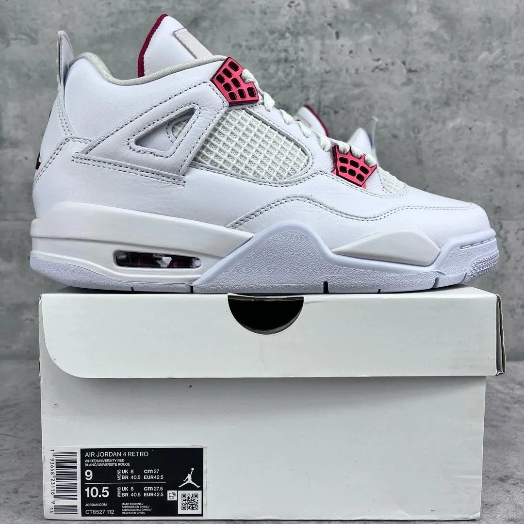 Air Jordan 4 White Red Lace 408452-112