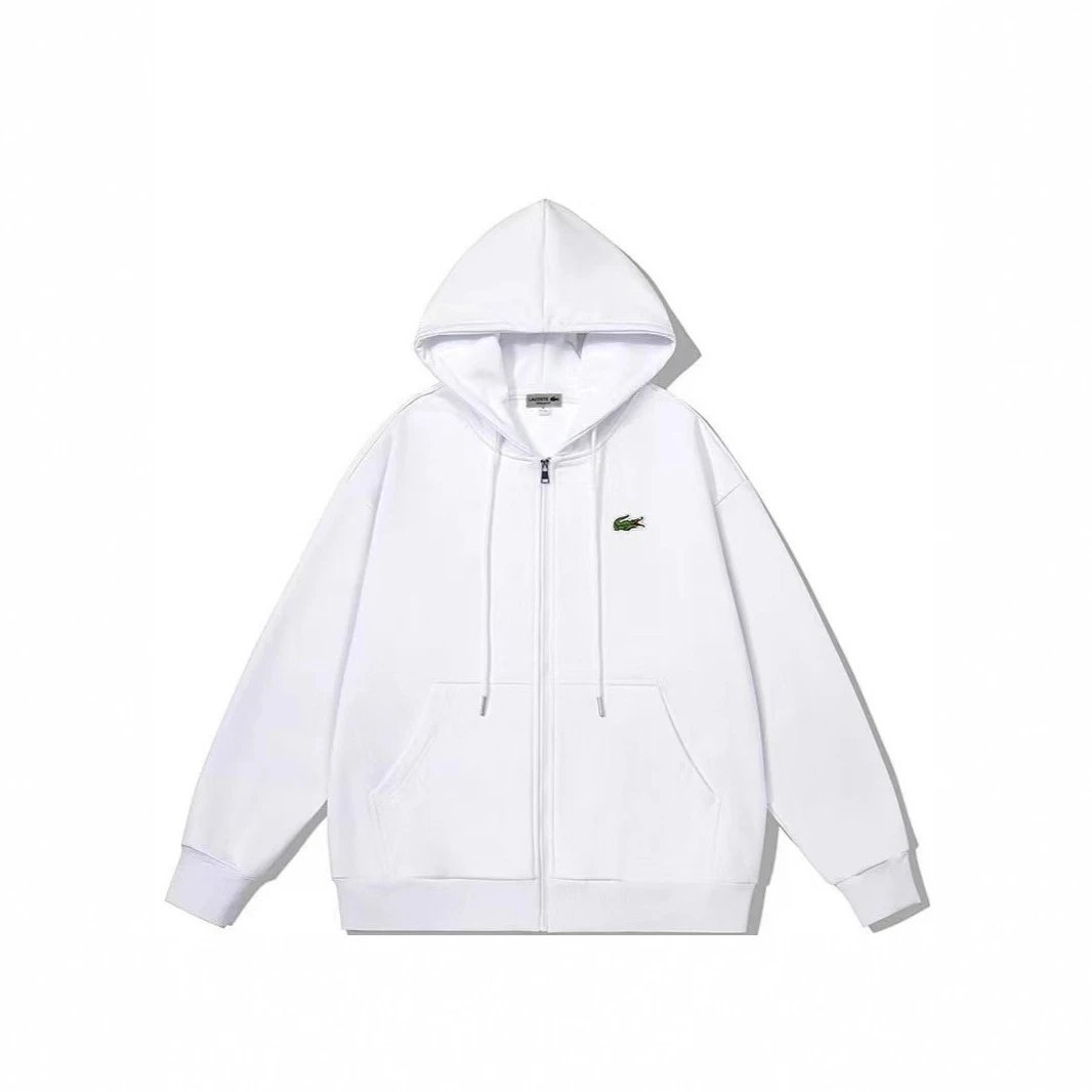 Solid Color Hooded Cardigan Sweatshirt Men Spring Autumn Loose Outerwear Minimalist Casual whatsapp +86 151 6066 3333