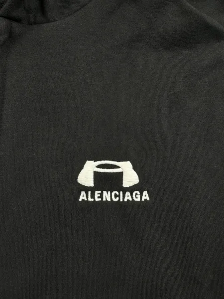 Balenciaga Logo-Embroidered Black Sweatpants - 9