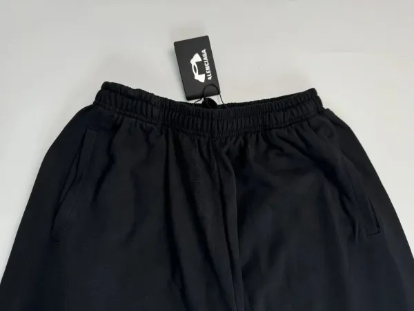 Balenciaga Logo-Embroidered Black Sweatpants - 12