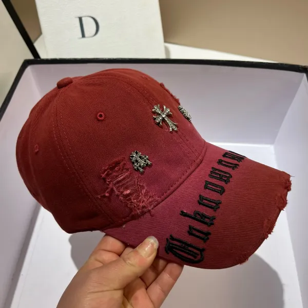 Chrome Hearts x Unknown World Brown Distressed Baseball Cap - 18