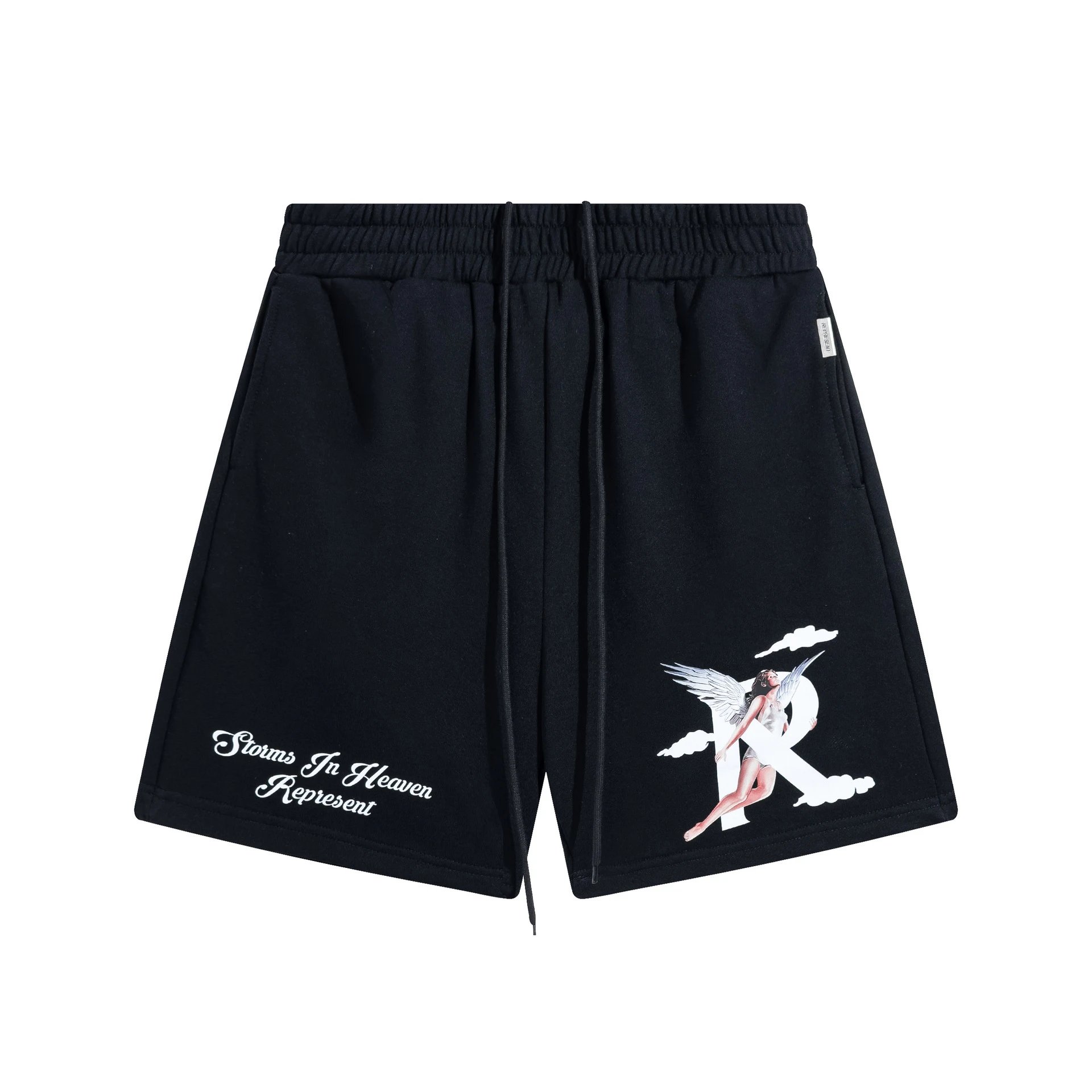 Angel Letter Print Shorts photo 2