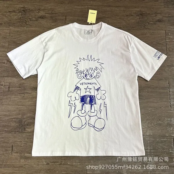 Vetements x Limited Edition Cartoon Character White T-Shirt - 1